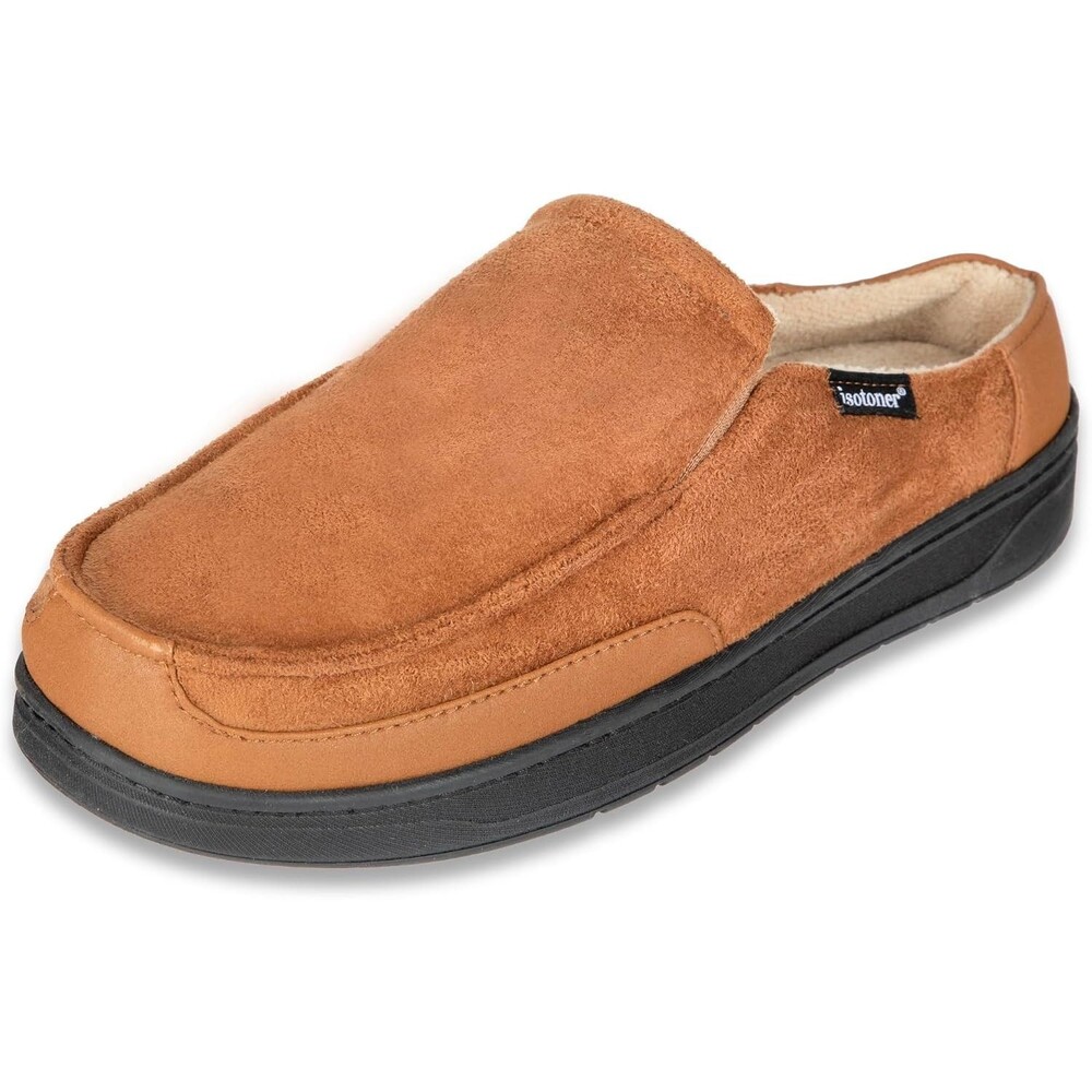 isotoner Carter Clog Men's Slipper H2O Repellent Cognac Size 11-12